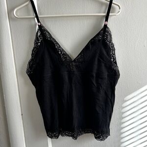 Victoria's Secret Elegant Black Lace Camisole